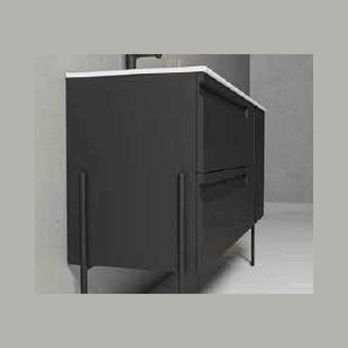 Pied rond Soft. Pied en métal pour décoller le meuble du sol, de 20 ou 30 cm de haut