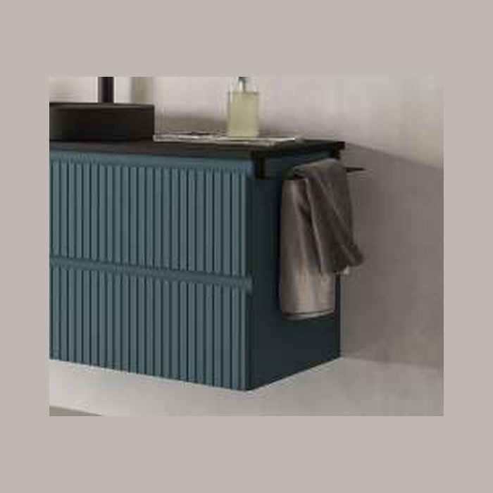 Porte-serviettes latéral Soft. Barre porte-serviettes qui se visse sur le côté du meuble
