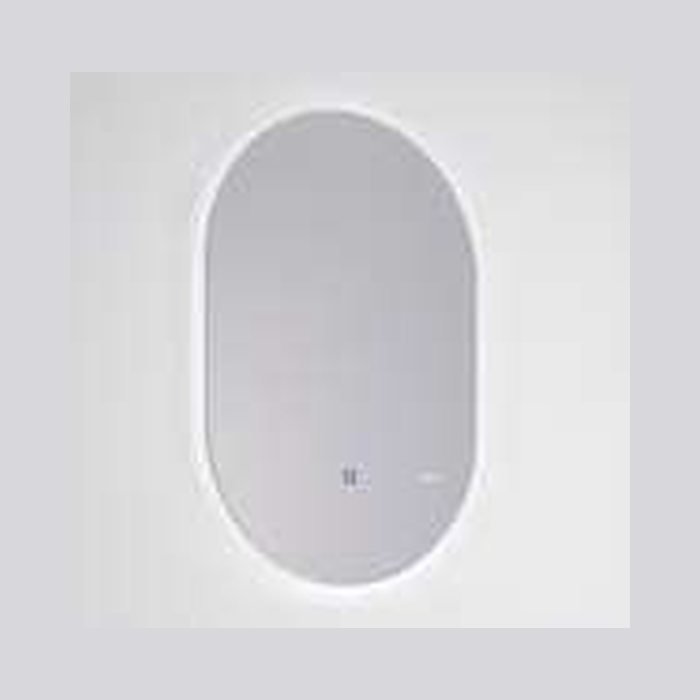Miroir ovale LED. 60 × 100 cm sur panneau, sans cadre et éclairé par l'arrière