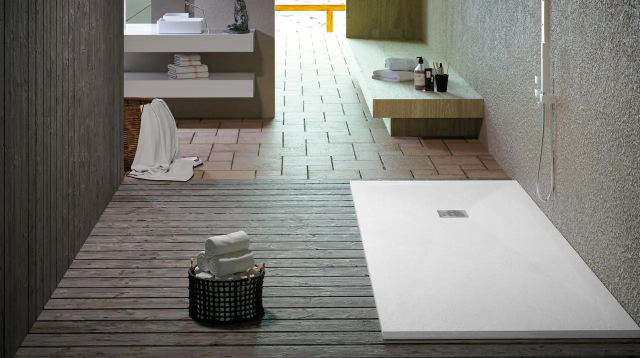 Receveur de douche en résine Lucía, ambiance