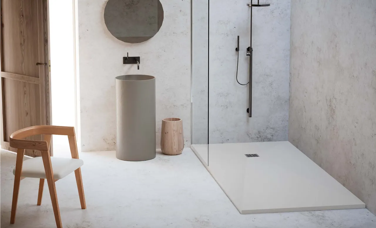 Receveur de douche en résine Lucía, ambiance