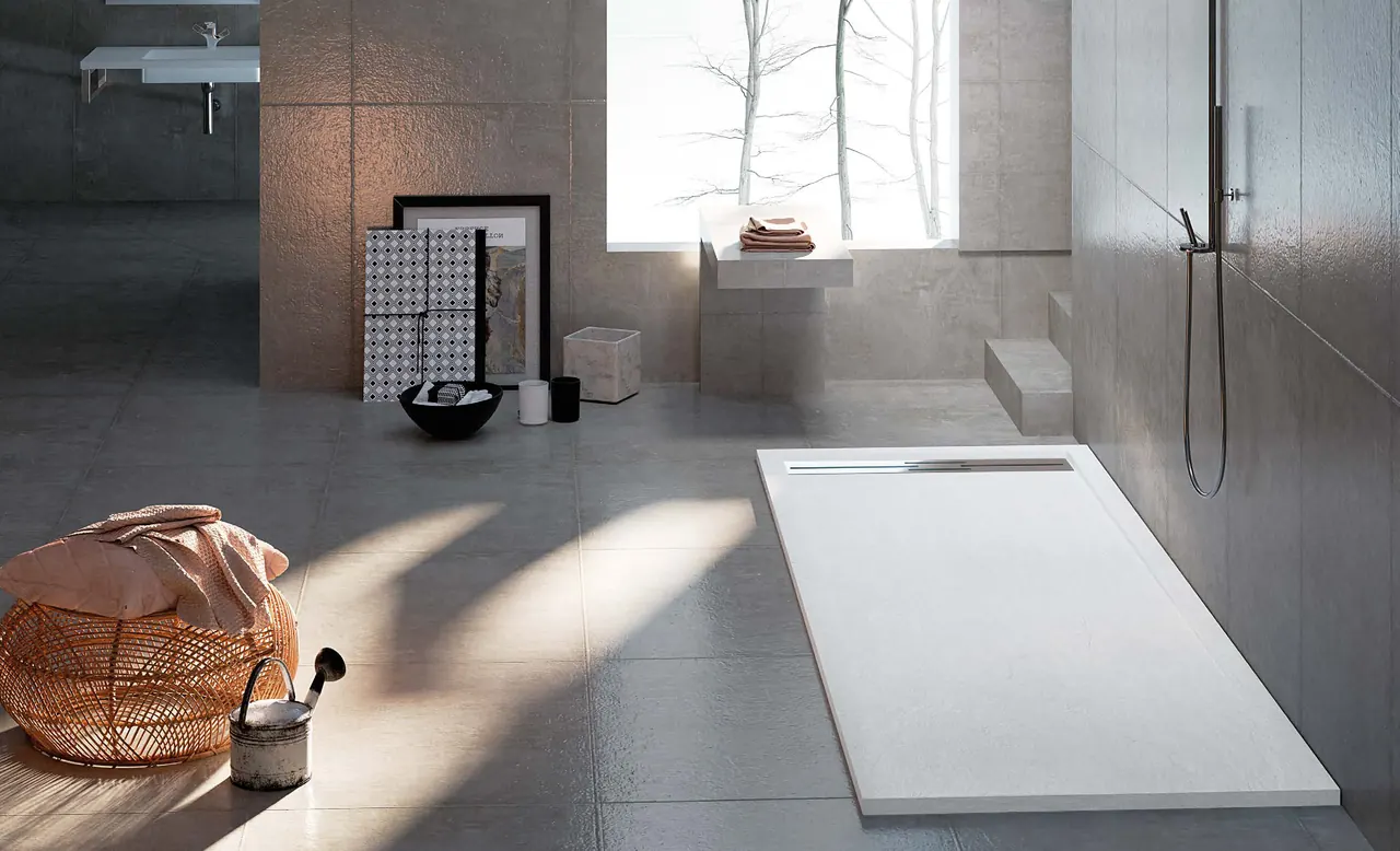Receveur de douche en résine Miriam, ambiance