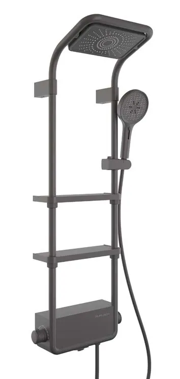 Colonne de douche Katia, coloris anthracite