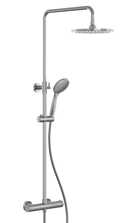 Colonne de douche Oder, coloris chromé