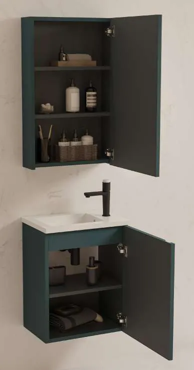 Meuble de salle de bain série Cumbre, détail