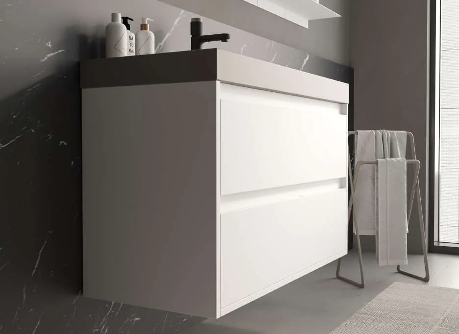 Meuble de salle de bain série Etna, détail