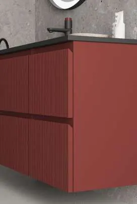 Meuble de salle de bain série Modula, détail