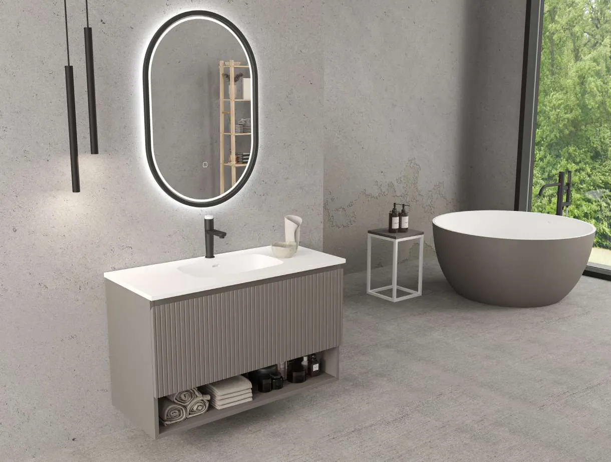 Meuble de salle de bain série Modula, ambiance
