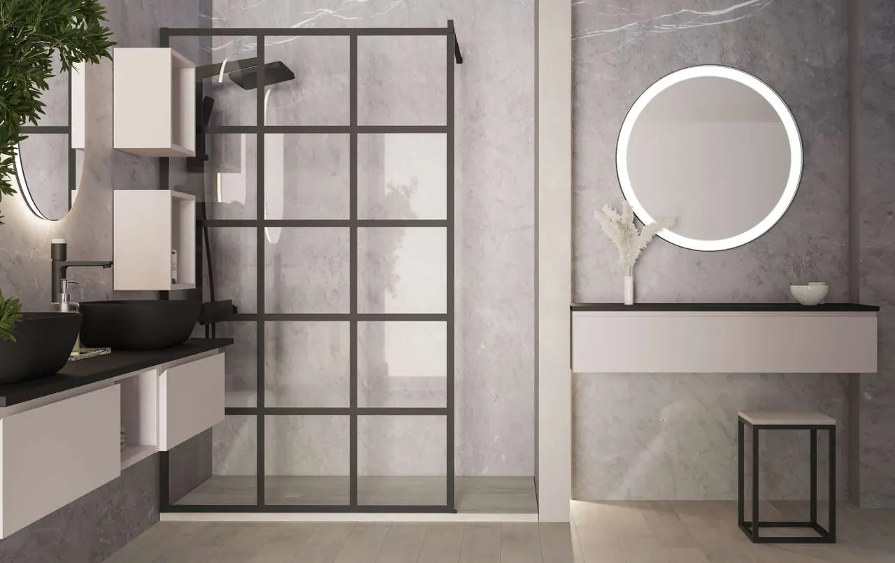Meuble de salle de bain série Modula, ambiance