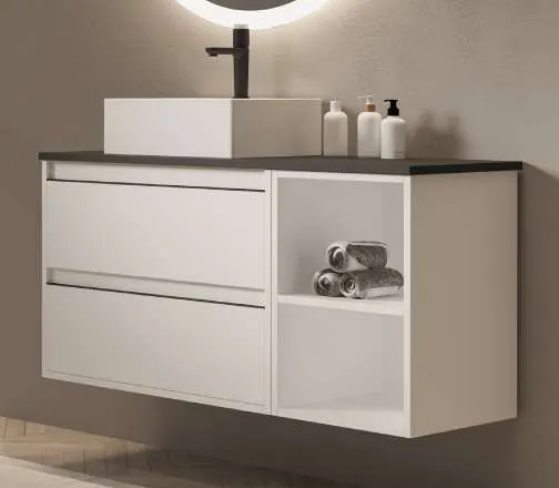 Meuble de salle de bain série Nasu, détail
