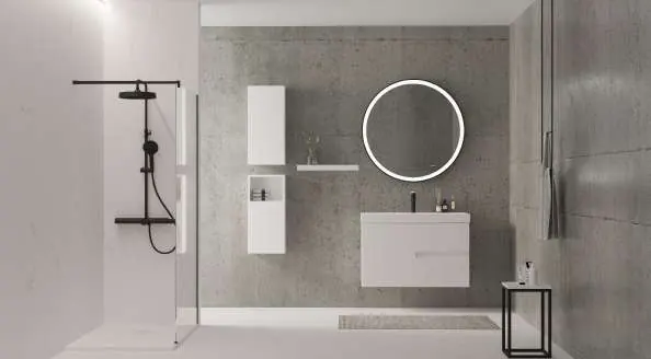 Meuble de salle de bain série Sia, détail