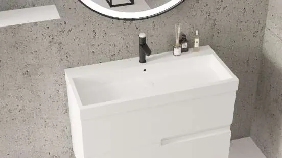 Meuble de salle de bain série Sia, détail