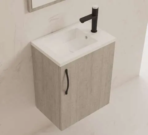 Meuble de salle de bain série Teide, détail