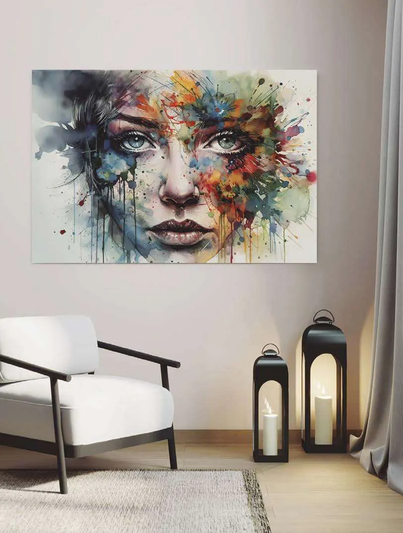 Panneau 3D décoré, ambiance
