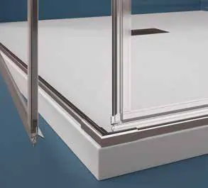 Paroi de douche Quadra série Abat, détail