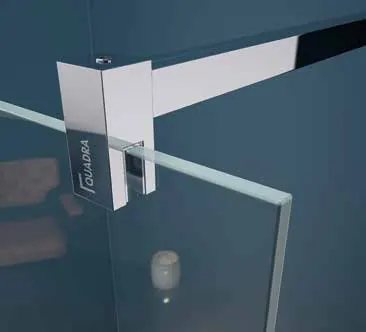 Paroi de douche Quadra série Fix, détail