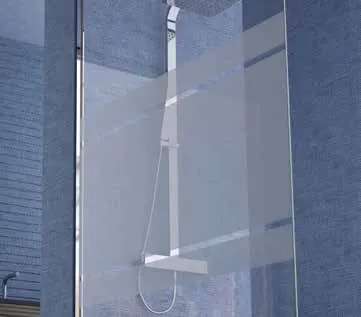 Paroi de douche Quadra série Fix, détail