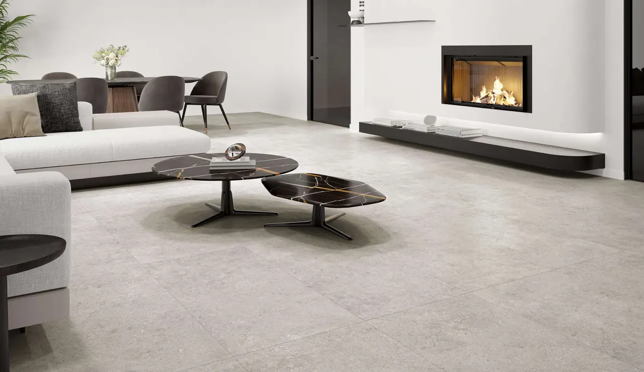 Grès cérame Arkonik Neo Light Cream, ambiance