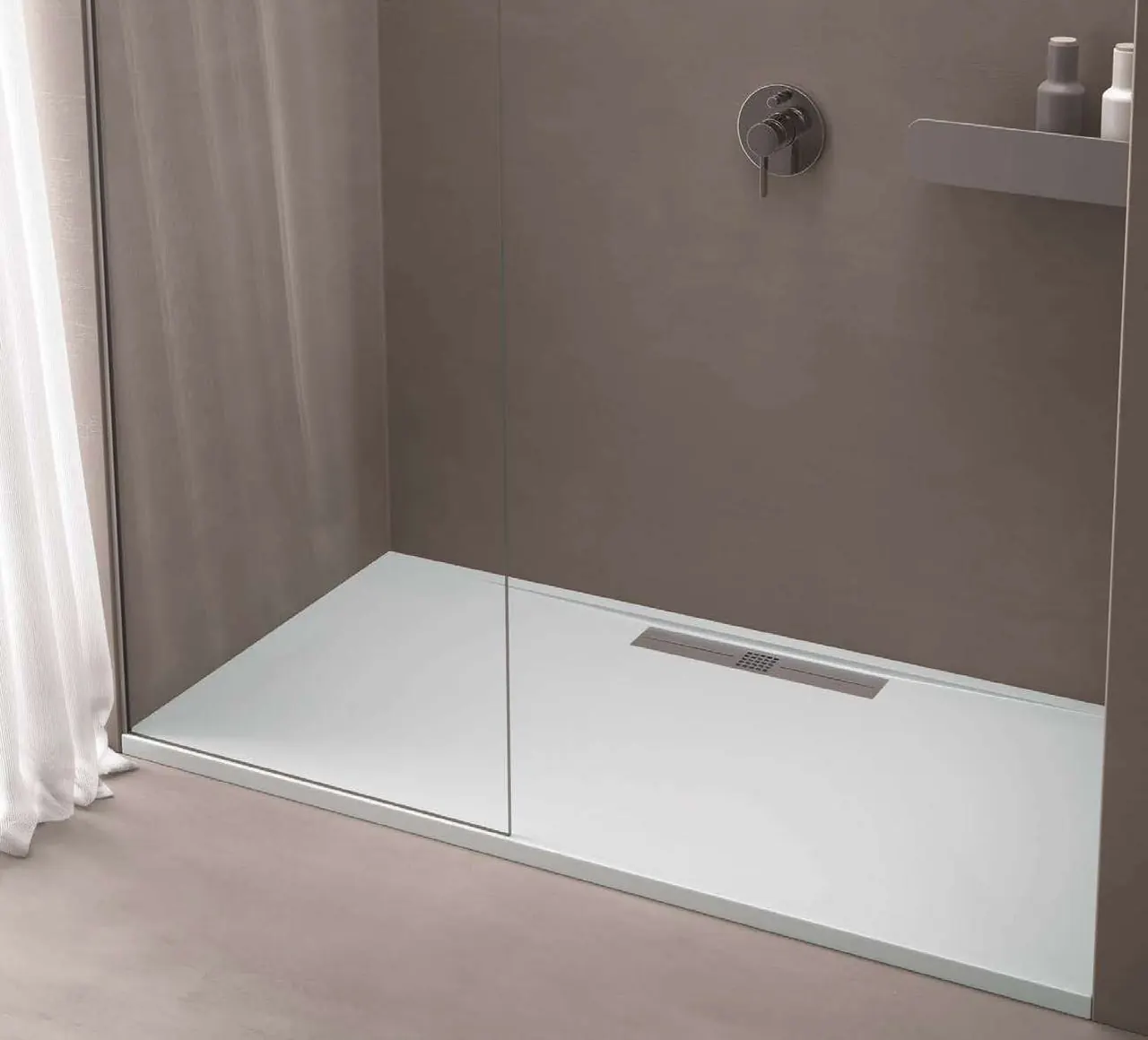 Receveur de douche Duplach Stone Stone Side, ambiance