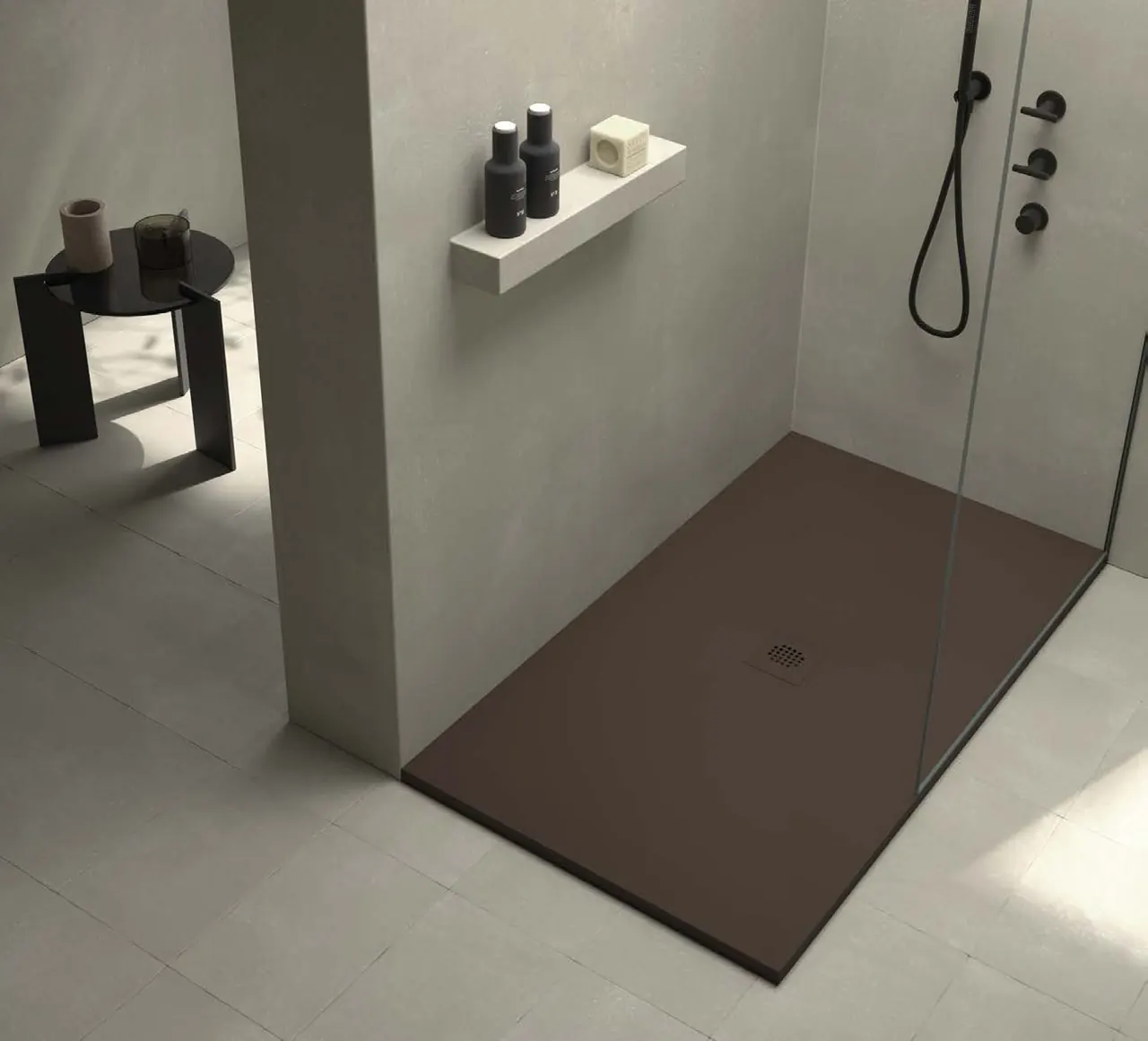 Receveur de douche Duplach Stone Stone Sorty, ambiance