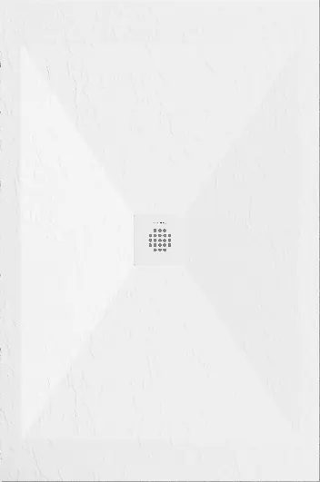 Receveur de douche Duplach Stone Stone Sorty, vue de dessus
