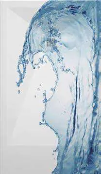 Receveur de douche 3D Eau et zen, motif Vague