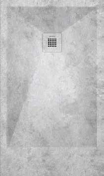 Receveur de douche 3D Ciments et métaux, motif Microciment