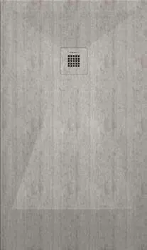 Receveur de douche 3D Ciments et métaux, motif Icement