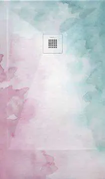 Receveur de douche 3D Aquarelles et couleur, motif Aquarelle 02