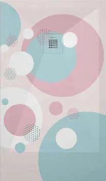 Receveur de douche 3D Aquarelles et couleur, motif Cercles