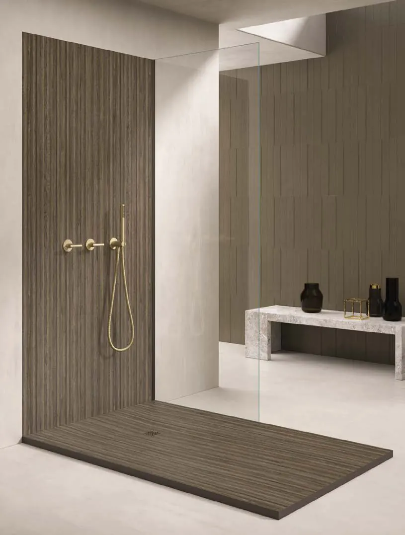 Receveur de douche 3D Bois, ambiance