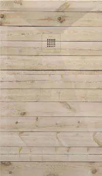 Receveur de douche 3D Bois, motif Pin naturel