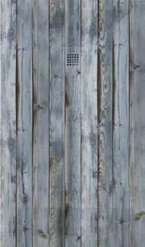 Receveur de douche 3D Bois, motif Bleu rustique