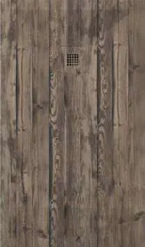 Receveur de douche 3D Bois, motif Chêne moka
