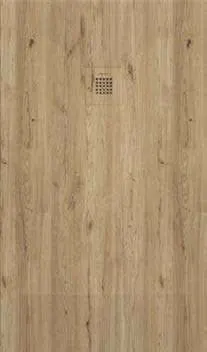 Receveur de douche 3D Bois, motif Gold