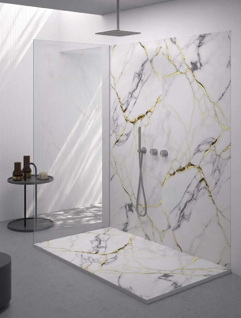 Receveur de douche 3D Marbres, ambiance