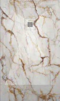 Receveur de douche 3D Marbres, motif Marbre crème