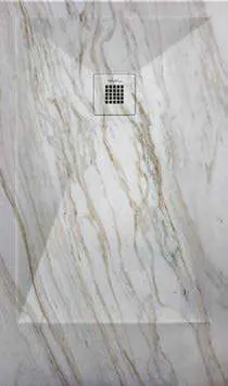 Receveur de douche 3D Minéraux et marbrures, motif Marbre veiné