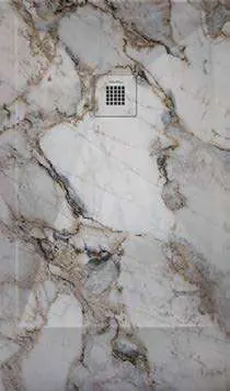Receveur de douche 3D Minéraux et marbrures, motif Patagonie