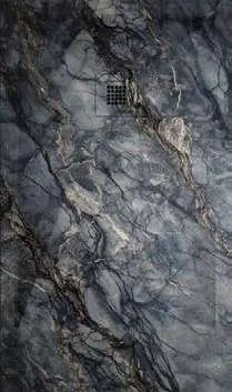 Receveur de douche 3D Minéraux et marbrures, motif Marbrure grise