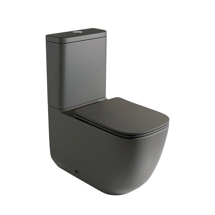 Inodoro Zen negro mate. Fossil Natura