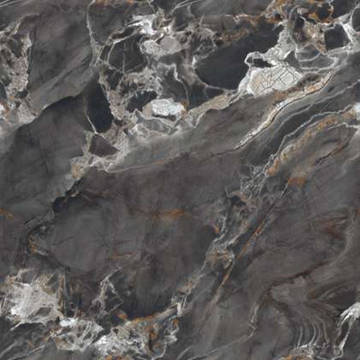 Grès cérame Arkonik Aron Black. Gris foncé cassé de blanc et d’orange, façon brèche