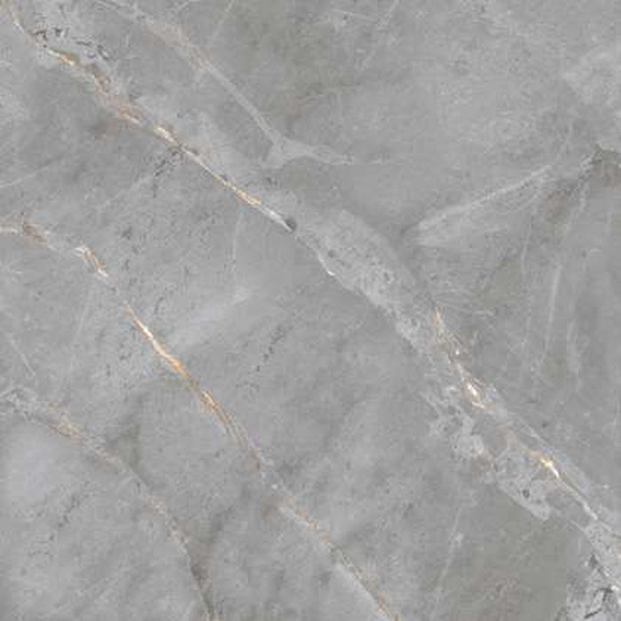 Grès cérame Arkonik Larisa Grey. Gris moyen à veine blanche et fil doré qui la traverse