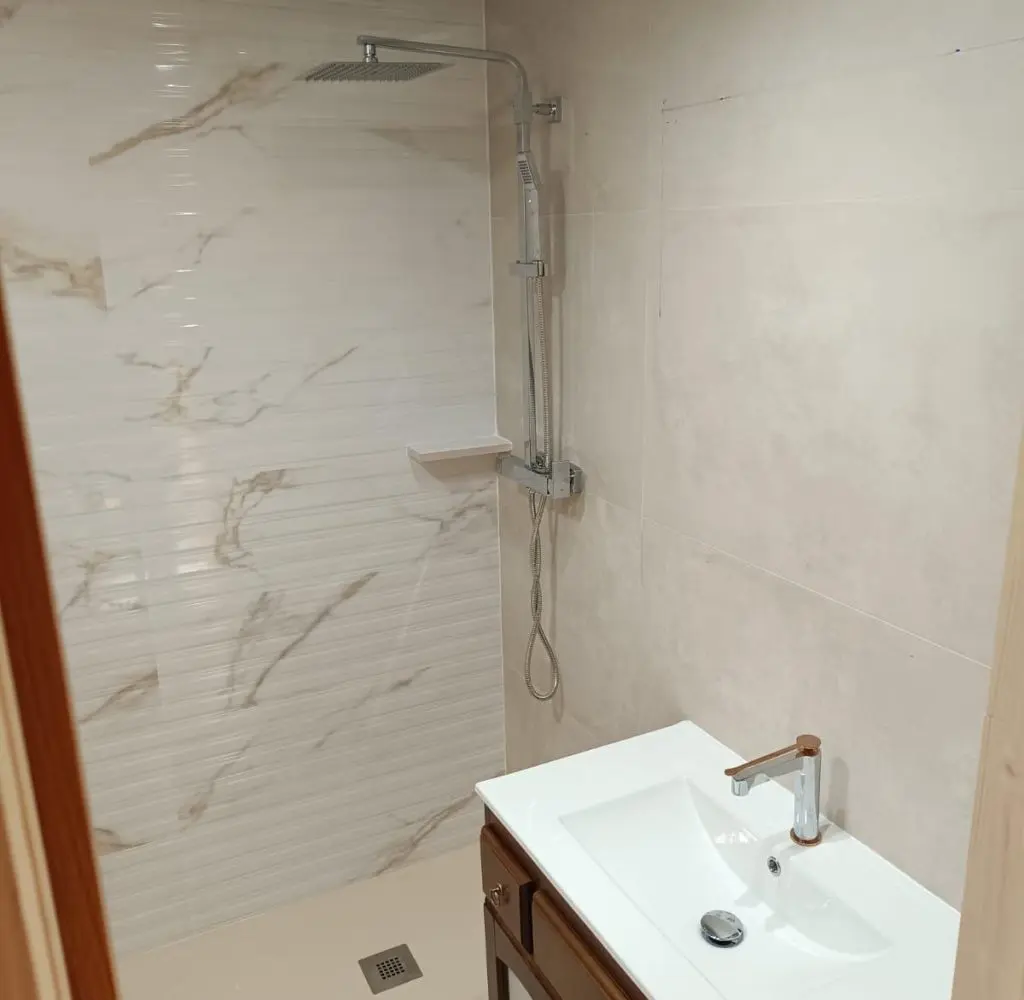 proceso reforma baño 6o fregadero cambiado