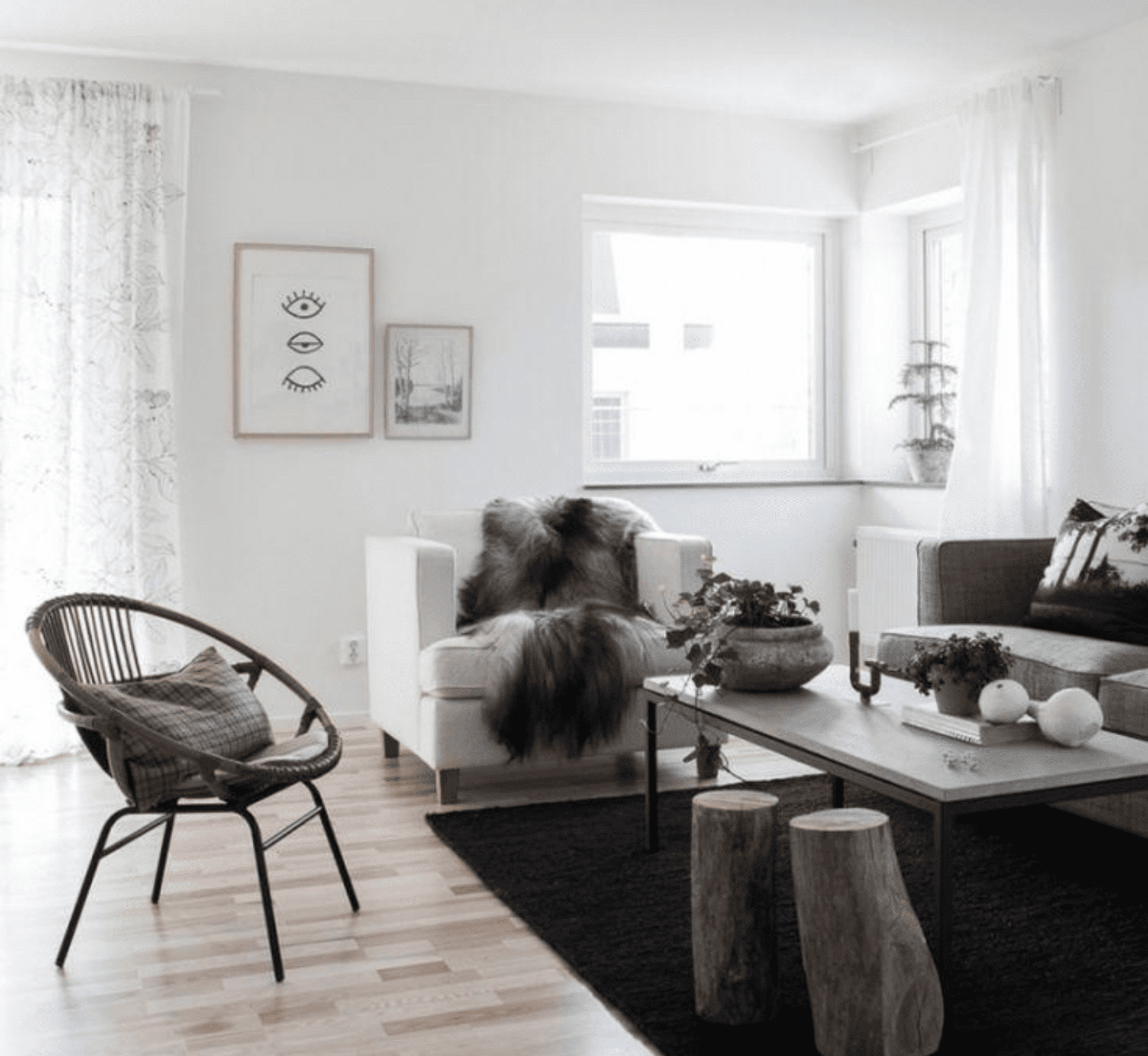 Estilo Escandinavo salon